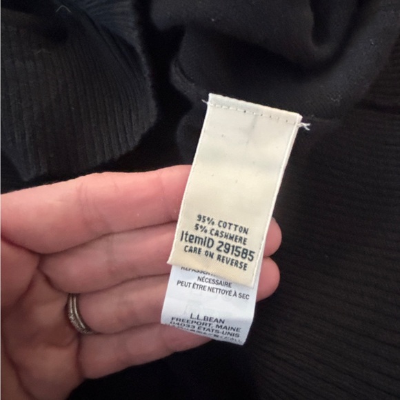 L.L. Bean Black Turtle Neck Sweater Women’s XL Classic Pullover - Picture 4 of 5